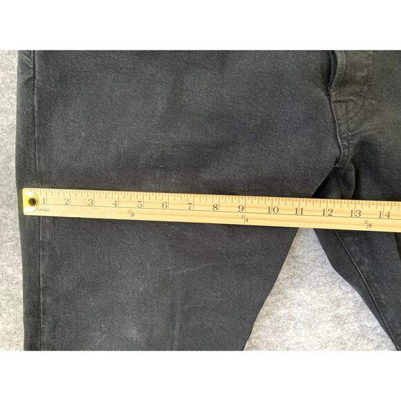 Vintage Polo Ralph Lauren Jeans Mens 40x30 black Button Fly Wide Leg Boot Cut - Picture 8 of 13